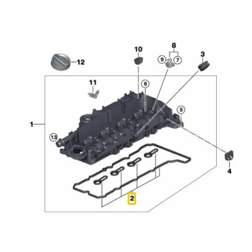 Set garnituri capac supape BMW - 11128583293