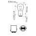 Set 2 becuri P21/5W 12V 21/5W Philips-blister