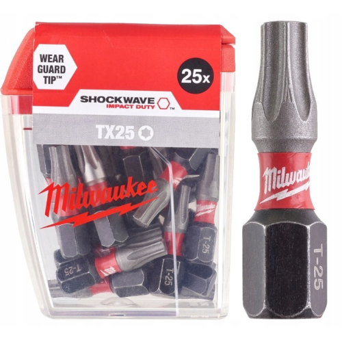 Set 25 Biți SHOCKWAVE™ IMPACT DUTY CD TX25 25 mm