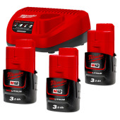 Set 3 acumulatori M12 3Ah si un încărcător C12C