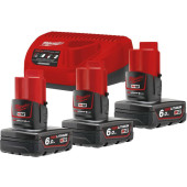Set 3 acumulatori M12 6Ah si un încărcător C12C