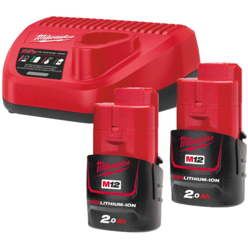 Set 2 acumulatori M12 2Ah si un încărcător C12 C