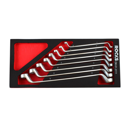 Set de chei inelare cotite 7-22mm 8buc