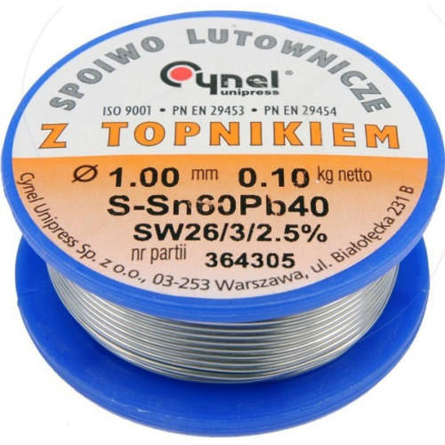 Fludor, cositor SN60PB40 1/100g