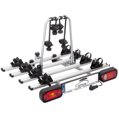 AMOS AMOS7634 - Suport biciclete pe carlig pentru 4 biciclete (cu basculare GIRO-4, 13 pini)