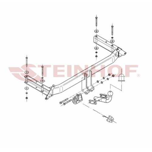 Steinhof STA-079 - Carlig remorcare Audi A4 (4D/Combi) 11/1994-11/2001