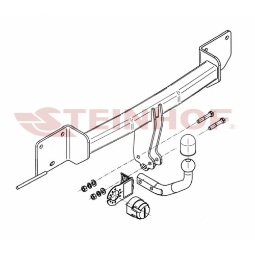 Steinhof STB-045 - Carlig remorcare BMW Seria 1 (2/3/5D) si Seria 3 (4D/Combi) din 03/2005