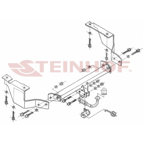 Steinhof STC-027 - Carlig remorcare Citroen C5 Combi 2001-2008