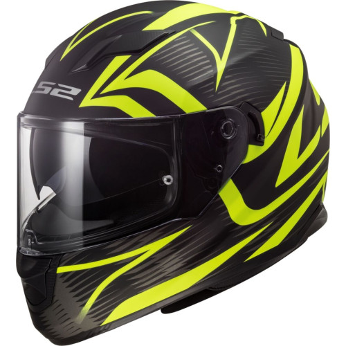 LS2 FF320 STREAM EVO JINK MATT BLACK YELLOW L