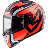 LS2 FF323 ARROW C EVO STING BLUE FLUO ORANGE XXL