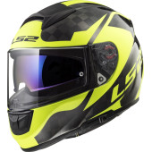 LS2 FF397 VECTOR C SHINE Carbon, H-V Yellow XXL