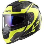 LS2 FF397 VECTOR C SHINE Carbon, H-V Yellow XXL