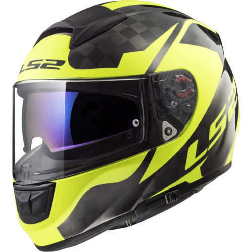 LS2 FF397 VECTOR C SHINE Carbon, H-V Yellow XXL