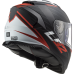 LS2 FF800 STORM NERVE MATT BLACK RED XL
