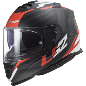 LS2 FF800 STORM NERVE MATT BLACK RED XL