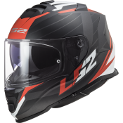 LS2 FF800 STORM NERVE MATT BLACK RED XL