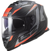 LS2 FF800 STORM RACER MATT TITANIUM FLUO XXL