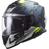 LS2 FF800 STORM SPRINTER M.BLACK SILVER COBALT XS