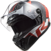 LS2 FF805 THUNDER C RACING1 GL.RED WHITE XL