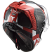LS2 FF805 THUNDER C RACING1 GL.RED WHITE XL