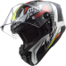 LS2 FF805 THUNDER C CHASE GLOSS WHITE RED XXL