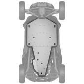 XRW Kit scuturi protecție ALU 6mm - Can-Am Maverick R (2024+)