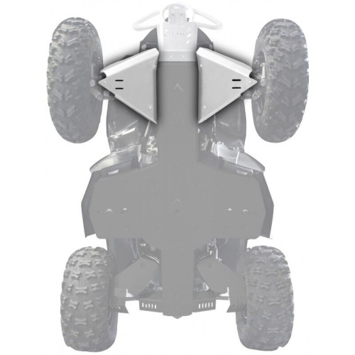 XRW FRONT A-ARM GUARDS ALU - RENEGADE 650/1000 XXC 2017