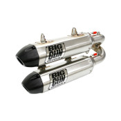 BIG GUN Polaris RZR XP Turbo/RZR XP 4 Turbo (2016-22) EXO Stainless Dual Slip-On