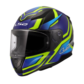 LS2 FF353 RAPID II FLITZ H-VIS YELLOW BLUE-06 XS