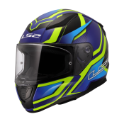 LS2 FF353 RAPID II FLITZ H-VIS YELLOW BLUE-06 XS