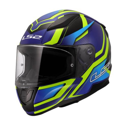 LS2 FF353 RAPID II FLITZ H-VIS YELLOW BLUE-06 XS