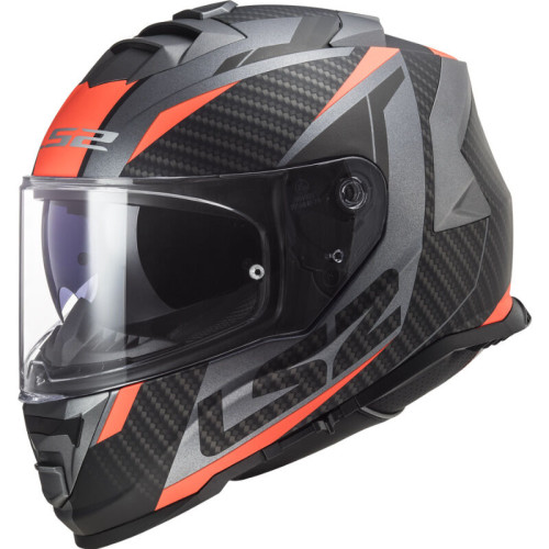 LS2 FF800 STORM II RACER M.TITANIUM ORANGE-06 XS