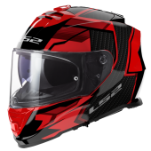 LS2 FF800 STORM II TRACKER BLACK RED-06 XS
