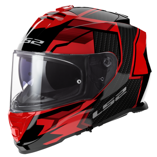LS2 FF800 STORM II TRACKER BLACK RED-06 XS