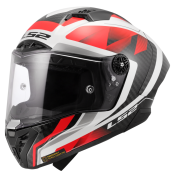 LS2 FF805 THUNDER GP AERO RAUTE WHITE RED-06 S