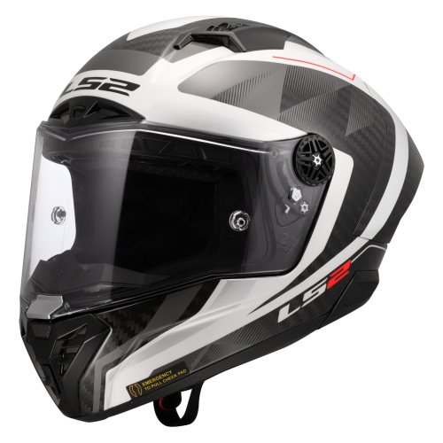 LS2 FF805 THUNDER GP AERO RAUTE WHITE GREY-06 S