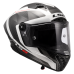 LS2 FF805 THUNDER GP AERO RAUTE WHITE GREY-06 S