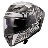 LS2 FF807 DRAGON ENTHUM SILVER XXS