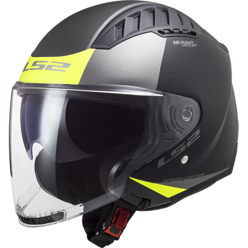 LS2 OF600 COPTER II URBANE M.BLACK H-V YELLOW-06 XS