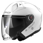 LS2 OF603 INFINITY II SOLID GLOSS WHITE-06 XS
