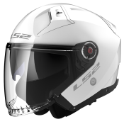 LS2 OF603 INFINITY II SOLID GLOSS WHITE-06 XS