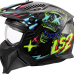 LS2 OF606 DRIFTER RAYZ BLACK BLUE-06 XS