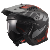 LS2 OF606 DRIFTER GAS GREY RED-06 XS