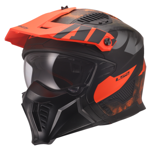 LS2 OF606 DRIFTER GAS GREY ORANGE-06 XS