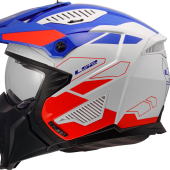 LS2 OF606 DRIFTER TREK WHITE BLUE RED-06 XS