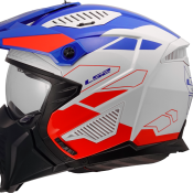 LS2 OF606 DRIFTER TREK WHITE BLUE RED-06 XS