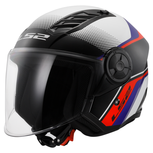 LS2 OF616 AIRFLOW II RUSH WHITE BLUE RED-06 XS