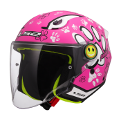 LS2 OF622 FUNNY II PAWS PINK S