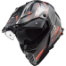 LS2 MX436 PIONEER EVO KNIGHT TITANIUM ORANGE XS