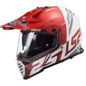 LS2 MX436 PIONEER EVO EVOLVE RED WHITE XS